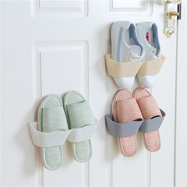 bathroom wall-mounted sticky hanging shoe hook shelf rack shoes holder storage plastic stand organizer clothing & wardrobe
bathroom wall-mounted sticky hanging shoe hook shelf rack shoes holder storage plastic stand organizer clothing & wardrobe