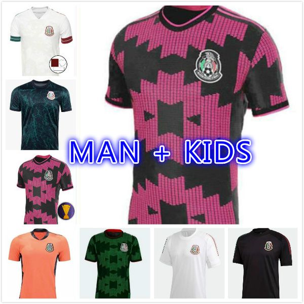 mexico soccer jerseys copa america camisetas 21 22 fans player version chicharito lozano dos santos 2021 2022 football shirts men + kids set, Black;yellow
mexico soccer jerseys copa america camisetas 21 22 fans player version chicharito lozano dos santos 2021 2022 football shirts men + kids set, Black;yellow