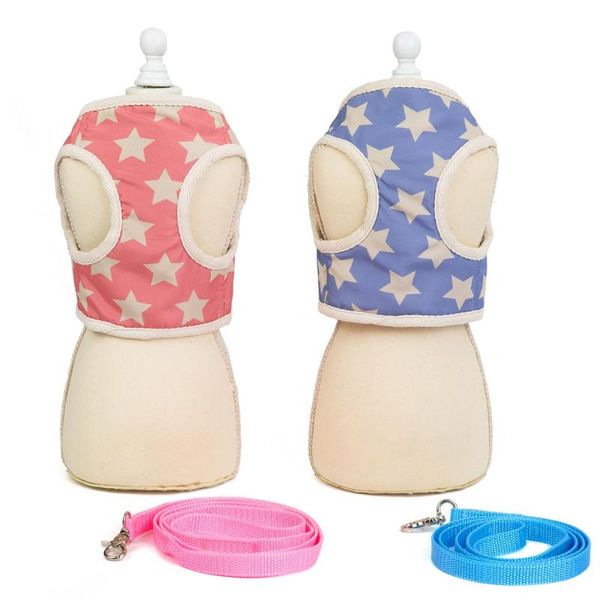 dog apparel spring and summer pet dogs clothes for small pink blue five pointed star dress supplies
dog apparel spring and summer pet dogs clothes for small pink blue five pointed star dress supplies