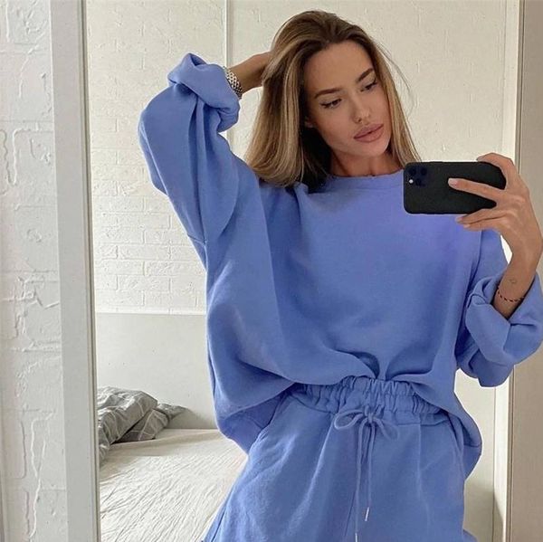 casual tracksuit two piece women tracksuits set oversize sweatshirts and shorts sportswear outfit solid summer autumn woman clothing, Gray
casual tracksuit two piece women tracksuits set oversize sweatshirts and shorts sportswear outfit solid summer autumn woman clothing, Gray