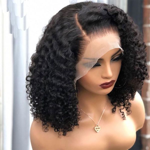synthetic wigs 12inch 180%density short bob kinky curly lace front for women with baby hair heat resistant fiber daily, Black
synthetic wigs 12inch 180%density short bob kinky curly lace front for women with baby hair heat resistant fiber daily, Black