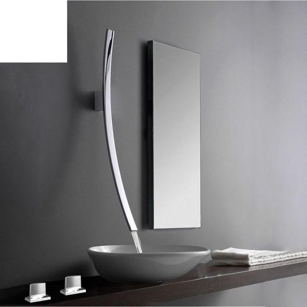 wall mounted 70cm spout waterfall basin faucet single handle chrome bathroom mixer tap concealed sink torneira faucets
wall mounted 70cm spout waterfall basin faucet single handle chrome bathroom mixer tap concealed sink torneira faucets