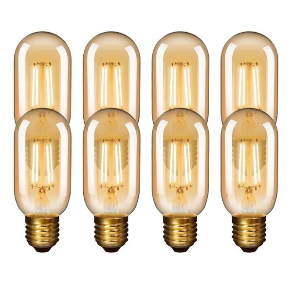 bulbs vintage 4.5w t45 led light e27 retro filament lamps 2400k warm white 450lm replacement of 40w incandescent bulb 8 pack
bulbs vintage 4.5w t45 led light e27 retro filament lamps 2400k warm white 450lm replacement of 40w incandescent bulb 8 pack