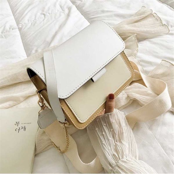 evening bags 2021 korean version small square bag crossbody contrast color flap pu leather chain shoulder
evening bags 2021 korean version small square bag crossbody contrast color flap pu leather chain shoulder