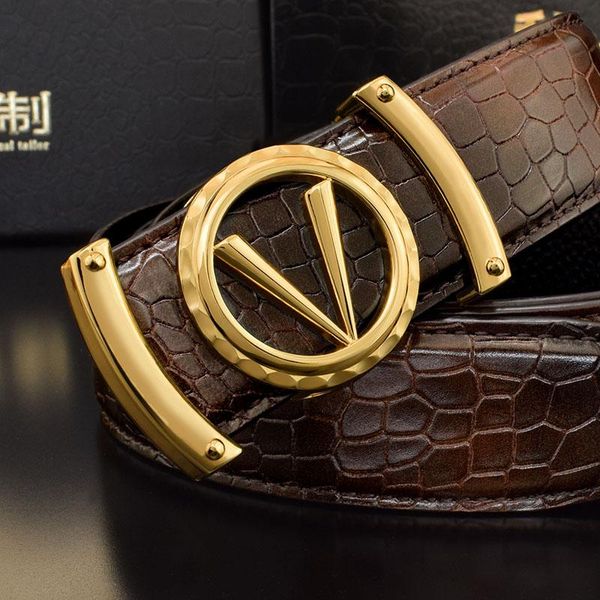 belts good quality v letter black genuine leather designer men fashion cowskin waist strap casual smooth button ceinture homme, Black;brown
belts good quality v letter black genuine leather designer men fashion cowskin waist strap casual smooth button ceinture homme, Black;brown