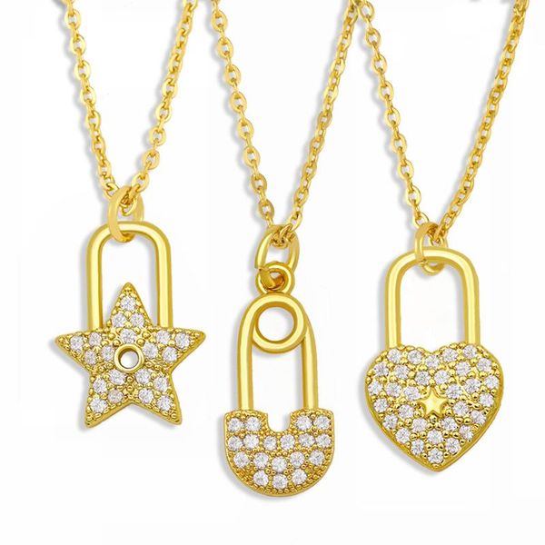 small heart padlock necklace for women crystal star lock pendant cz pave zirconia jewelry valentines day nket40 necklaces, Silver
small heart padlock necklace for women crystal star lock pendant cz pave zirconia jewelry valentines day nket40 necklaces, Silver