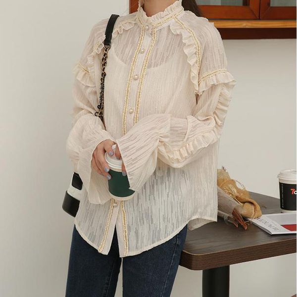 genayooa spring blouse white vintage long sleeve shirt women patchwork womens and blouses female korean style 210417
genayooa spring blouse white vintage long sleeve shirt women patchwork womens and blouses female korean style 210417