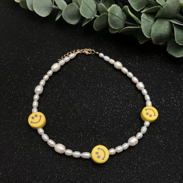 pendant necklaces fashion jewelry real freshwater pearl choker 3 smiles necklace simple delicate neckalce for women unique accessory, Silver
pendant necklaces fashion jewelry real freshwater pearl choker 3 smiles necklace simple delicate neckalce for women unique accessory, Silver