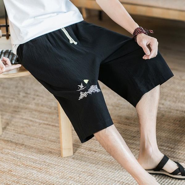 men's pants 5xl 2021 summer style casual traditional chinese knee length harem elastic drawstring waist linen xxxxxl, Black
men's pants 5xl 2021 summer style casual traditional chinese knee length harem elastic drawstring waist linen xxxxxl, Black