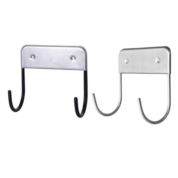 hooks & rails 2pcs double towel hook stainless steel coat closet bag