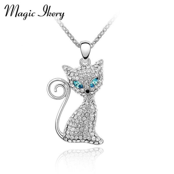 magic ikery cat necklaces neckless gold color rhinestone crystal cute lovely pendant male fashion for women 2021, Silver
magic ikery cat necklaces neckless gold color rhinestone crystal cute lovely pendant male fashion for women 2021, Silver