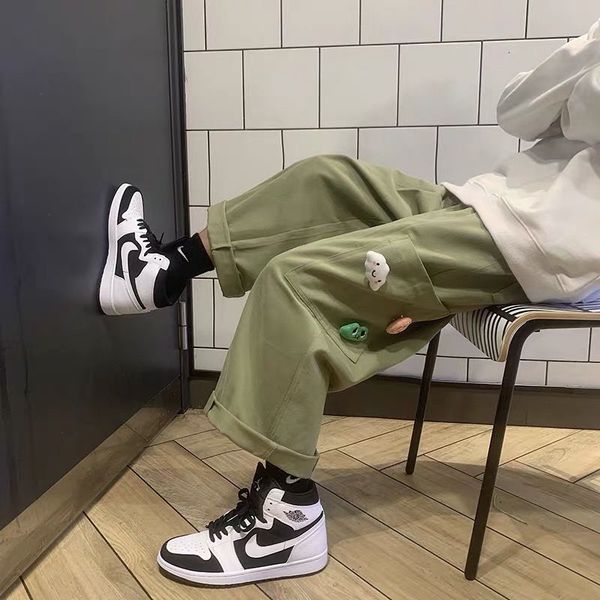 large size sports pants cute decorative pants womens new slim casual sports pants spring and autumn loose wide-leg 2021, Black;white
large size sports pants cute decorative pants womens new slim casual sports pants spring and autumn loose wide-leg 2021, Black;white