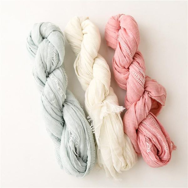 scarves 2021 solid color hollow cotton linen scarf women thin light voile summer sunscreen beach cover up shawl wraps bufandas, Blue;gray
scarves 2021 solid color hollow cotton linen scarf women thin light voile summer sunscreen beach cover up shawl wraps bufandas, Blue;gray