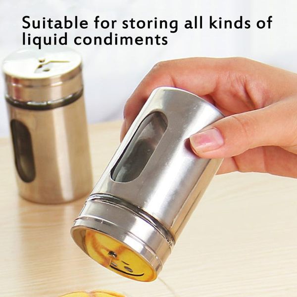 storage bottles & jars 100ml 304 stainless steel spice jar sets glass window tins container pepper seasoning sprays kitchen tools
storage bottles & jars 100ml 304 stainless steel spice jar sets glass window tins container pepper seasoning sprays kitchen tools