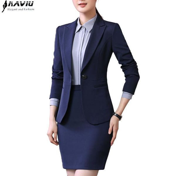 women's suits & blazers spring business wear women skirt temperament slim long sleeve blazer with office ladies plus size uniforms, White;black
women's suits & blazers spring business wear women skirt temperament slim long sleeve blazer with office ladies plus size uniforms, White;black