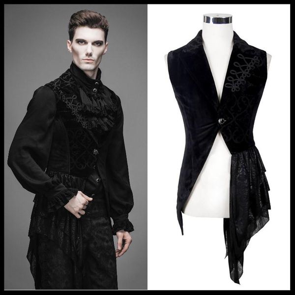men's vests devil fashion men gothic victorian dinner vest flower design asymmetric winter evevning party gentlemen waistcoat, Black;white
men's vests devil fashion men gothic victorian dinner vest flower design asymmetric winter evevning party gentlemen waistcoat, Black;white
