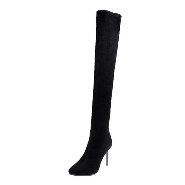 boots women's fashionable suede high-knee high-heeled light and comfortable all-match casual, Black
boots women's fashionable suede high-knee high-heeled light and comfortable all-match casual, Black