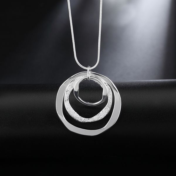 fashion fine brand 925 sterling silver necklace for women luxury wedding jewelry bohemia three circle pendants chain neckalce
fashion fine brand 925 sterling silver necklace for women luxury wedding jewelry bohemia three circle pendants chain neckalce