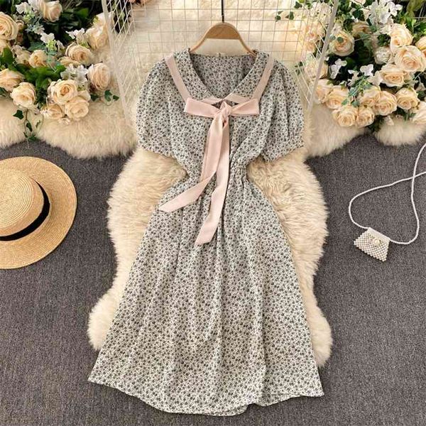 spring age reduction vestidos female doll collar puff sleeves hit color bow knot waist thin sweet floral midi dress gk331 210507, Black;gray
spring age reduction vestidos female doll collar puff sleeves hit color bow knot waist thin sweet floral midi dress gk331 210507, Black;gray