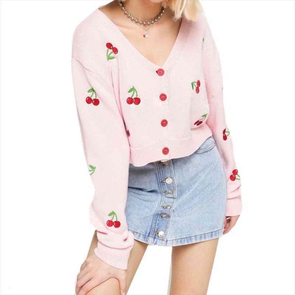 sweet cute knitted cardigan womens sweaters coat women long sleeve cherry embroidered holiday casual fashion outerwear, White;black
sweet cute knitted cardigan womens sweaters coat women long sleeve cherry embroidered holiday casual fashion outerwear, White;black