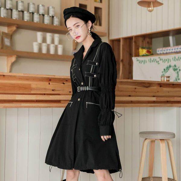 women's trench coats classic black high waist fashion loose long jackets and coat women wholesale w066, Tan;black
women's trench coats classic black high waist fashion loose long jackets and coat women wholesale w066, Tan;black