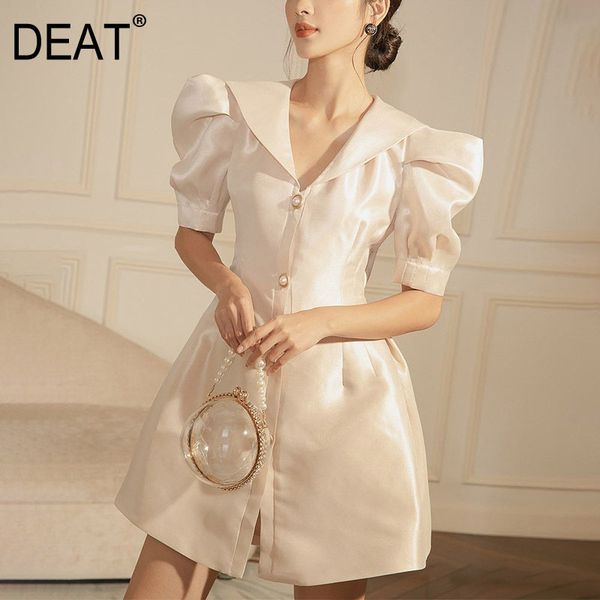 women apricot hollow out bow single breasted dress v-neck short puff sleeve slim fit fashion tide summer 7d1628 210421, Black;gray
women apricot hollow out bow single breasted dress v-neck short puff sleeve slim fit fashion tide summer 7d1628 210421, Black;gray