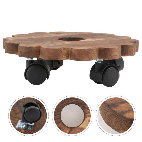 1pc movable flower pot stand rolling planter pallet tray (light brown) planters & pots
1pc movable flower pot stand rolling planter pallet tray (light brown) planters & pots