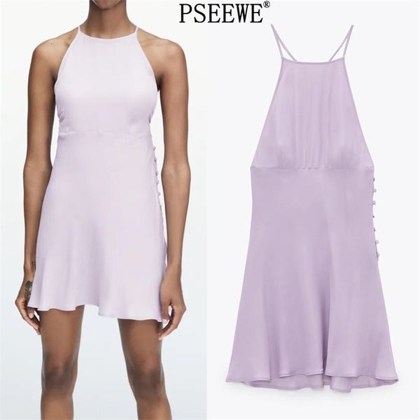 dress purple camisole mini women summer backless beach short es woman chic button club 210519, Black;gray
dress purple camisole mini women summer backless beach short es woman chic button club 210519, Black;gray