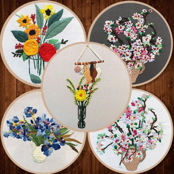 other arts and crafts embroidery kit for beginner diy flowers in vase pattern needlework tools printed fabric embroidered round hoop cross s
other arts and crafts embroidery kit for beginner diy flowers in vase pattern needlework tools printed fabric embroidered round hoop cross s