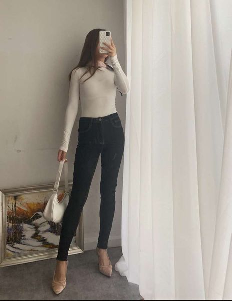 black spring and autumn high waist washed pants temperament dark skinny leggings, Blue
black spring and autumn high waist washed pants temperament dark skinny leggings, Blue