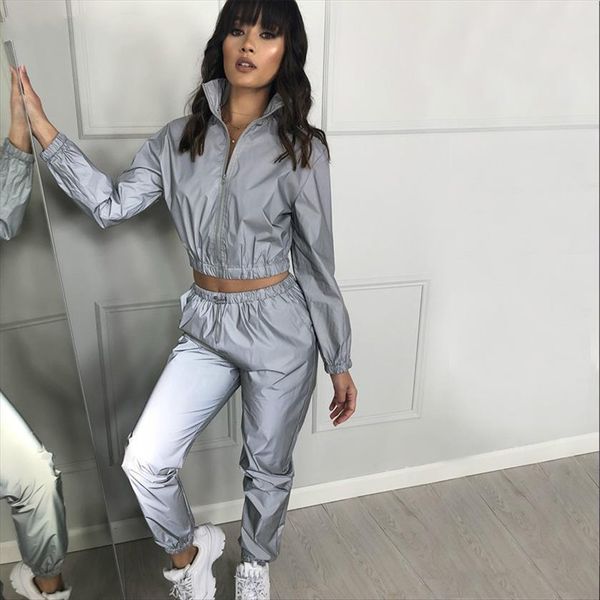 windbreak set hip hop reflective womens pants piece casual night run jackets light clothes matching pant suit coat tracksuit, White
windbreak set hip hop reflective womens pants piece casual night run jackets light clothes matching pant suit coat tracksuit, White