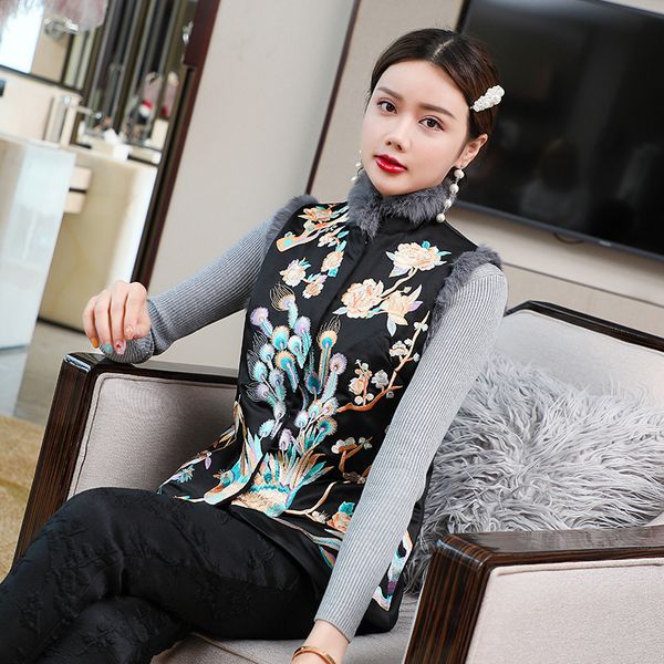 jackets brand women's coat autumn winter clothing female lurex embroidery rabbit hair patchwork vest cardigan jacket, Black;brown
jackets brand women's coat autumn winter clothing female lurex embroidery rabbit hair patchwork vest cardigan jacket, Black;brown