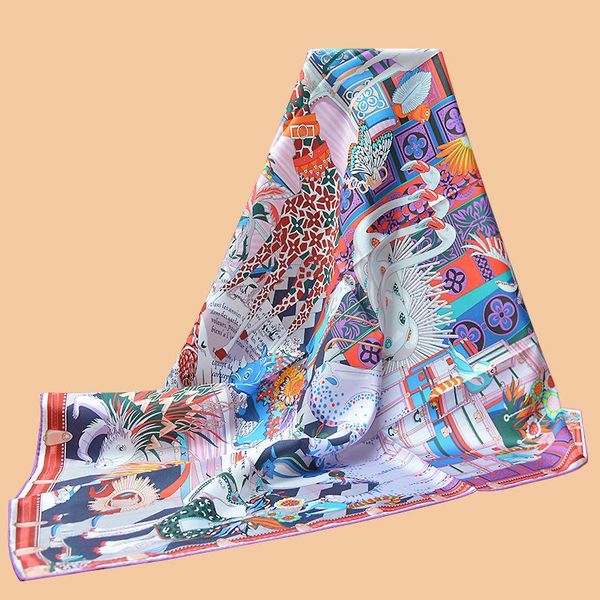 scarves huajun 2 store||elegant purple "happy animals" 90 silk square scarf, twill printing, anti-wrinkle, hand sewing, Blue;gray
scarves huajun 2 store||elegant purple "happy animals" 90 silk square scarf, twill printing, anti-wrinkle, hand sewing, Blue;gray