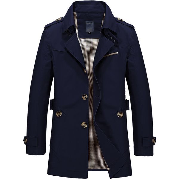Fashion Trench Coat Wangan Wangpi 2021 Jacket Men's Medium Length Windbreaker Factory, Black
Fashion Trench Coat Wangan Wangpi 2021 Jacket Men's Medium Length Windbreaker Factory, Black