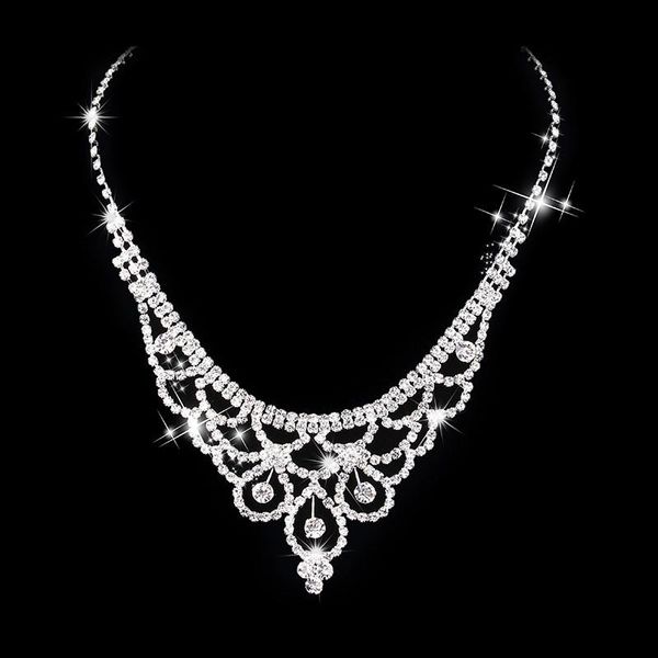 earrings & necklace dainty female white crystal wedding jewelry set charm silver color dangle for women luxury hollow flower chain
earrings & necklace dainty female white crystal wedding jewelry set charm silver color dangle for women luxury hollow flower chain