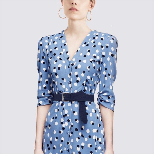 casual dresses vintage polka dot dress women 2021 spring summer runway designer v neck beach female vestidos, Black;gray
casual dresses vintage polka dot dress women 2021 spring summer runway designer v neck beach female vestidos, Black;gray