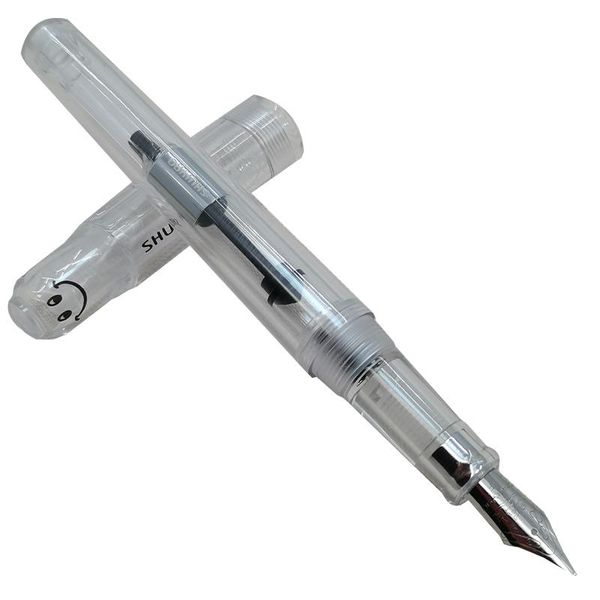 fountain pens cute smile demonstration pen f nib transparent for writing painting student stationery school office supplies
fountain pens cute smile demonstration pen f nib transparent for writing painting student stationery school office supplies