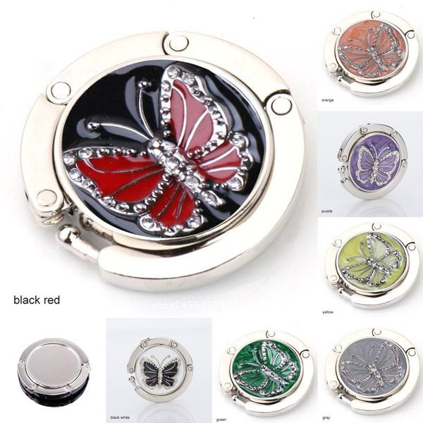 hooks & rails round metal hanger hook holder unique folding portable butterfly pattern fashion table 1pcs crystal alloy purse handbag bag
hooks & rails round metal hanger hook holder unique folding portable butterfly pattern fashion table 1pcs crystal alloy purse handbag bag