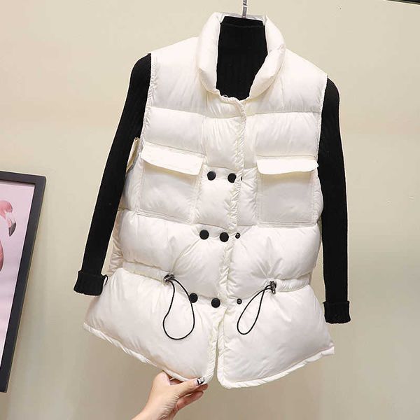 women's vests fashion short down vest women clothes autumn winter ladies bread cotton waistcoat double breasted sleevele 19vt, Black;white
women's vests fashion short down vest women clothes autumn winter ladies bread cotton waistcoat double breasted sleevele 19vt, Black;white