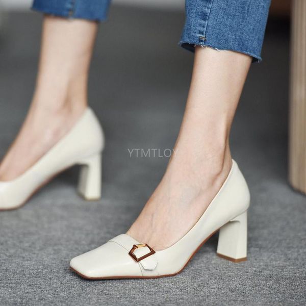 women's french elegant square head brown buckle high heels fashion pumps size 35-39 zapatos de mujer plataforma dress shoes, Black
women's french elegant square head brown buckle high heels fashion pumps size 35-39 zapatos de mujer plataforma dress shoes, Black