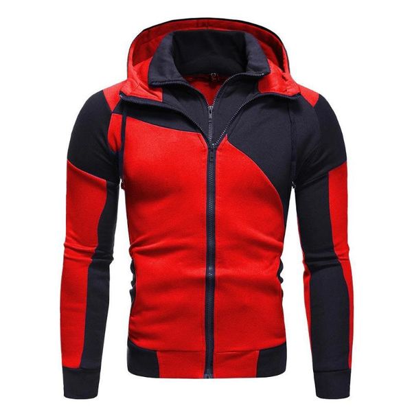 men's hoodies & sweatshirts fashion brand casual slim fit men streetwear double zipper jacket, Black
men's hoodies & sweatshirts fashion brand casual slim fit men streetwear double zipper jacket, Black