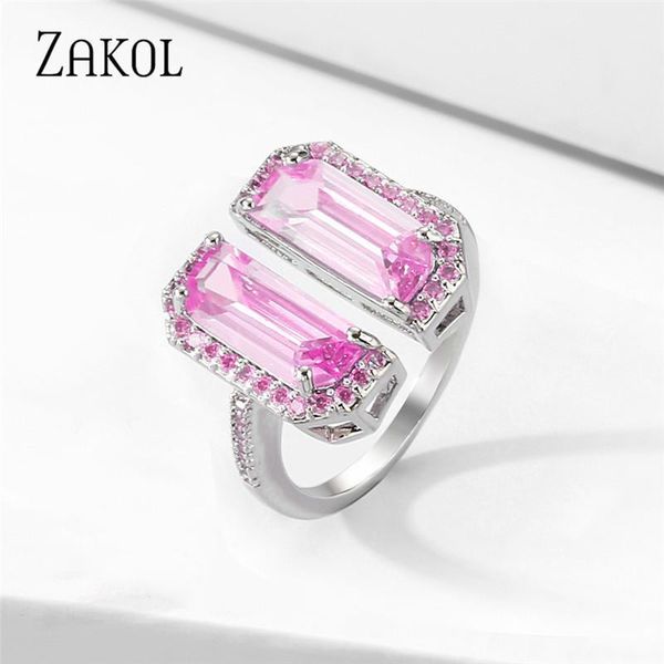 cluster rings zakol 2021 exquisite shining exaggerated crystal zirconia cut rectangle colorful zircon open for women girls jewelry, Golden;silver
cluster rings zakol 2021 exquisite shining exaggerated crystal zirconia cut rectangle colorful zircon open for women girls jewelry, Golden;silver