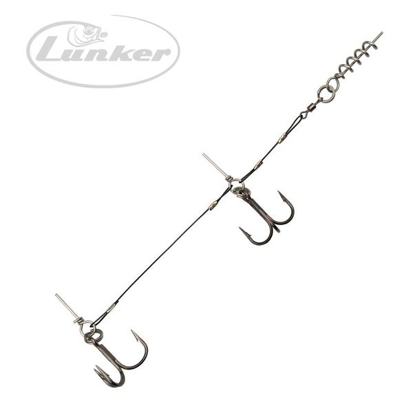 fishing hooks lunker stinger rig shallow water weightless pike muskie soft bait shad lure stainless steel wire screw center pin flexhead
fishing hooks lunker stinger rig shallow water weightless pike muskie soft bait shad lure stainless steel wire screw center pin flexhead