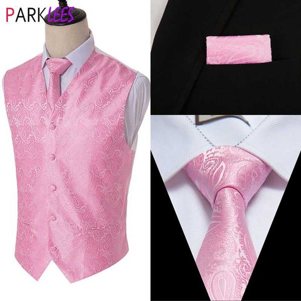 men's vests 3pcs paisley jacquard pink vest set (necktie+pocket square +waistcoat) slim fit party wedding formal suit chaleco hombre, Black;white
men's vests 3pcs paisley jacquard pink vest set (necktie+pocket square +waistcoat) slim fit party wedding formal suit chaleco hombre, Black;white