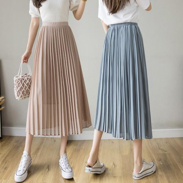 skirts fashion high waist pleated long skirt women summer casual solid color a-line chiffon female elegant midi, Black
skirts fashion high waist pleated long skirt women summer casual solid color a-line chiffon female elegant midi, Black