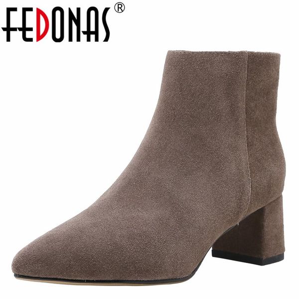 boots fedonas classic office casual autumn winter women ankle cow suede pointed toe fashion concise high heels zip shoes woman, Black
boots fedonas classic office casual autumn winter women ankle cow suede pointed toe fashion concise high heels zip shoes woman, Black