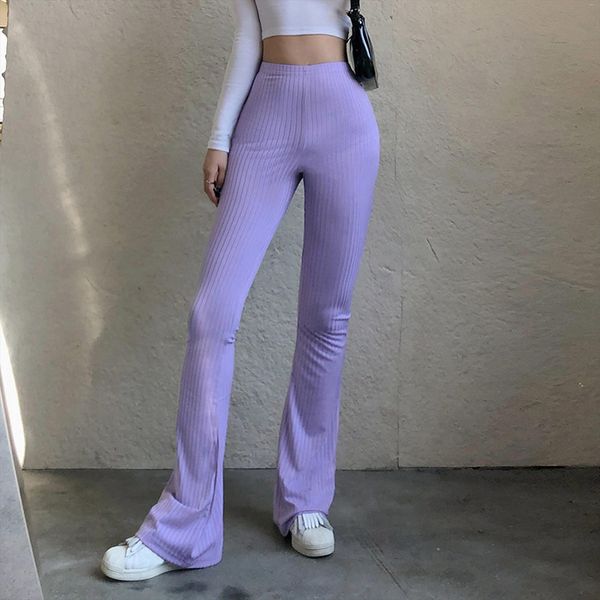 sweet slim knitted ribbed flare womens pants 90s fashion spring casual bodycon high waist trousers vintage bottoms streetwear l3, Black;white
sweet slim knitted ribbed flare womens pants 90s fashion spring casual bodycon high waist trousers vintage bottoms streetwear l3, Black;white