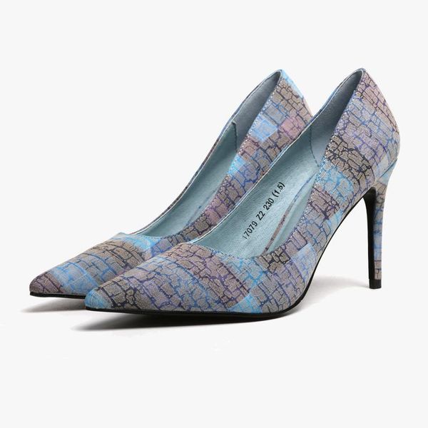 dress shoes 9cm pumps spring 2021 women's pointed high heels fashion shallow mouth pattern color matching, Black
dress shoes 9cm pumps spring 2021 women's pointed high heels fashion shallow mouth pattern color matching, Black