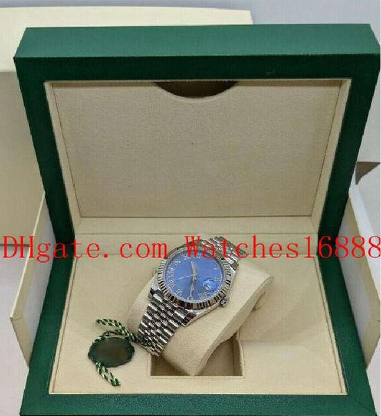 blue roman dial 41mm men's watches datejust 126334 steel automatic mechanical mens watch including box, Slivery;brown
blue roman dial 41mm men's watches datejust 126334 steel automatic mechanical mens watch including box, Slivery;brown