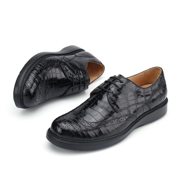dress shoes thailand siamese crocodile leather fashion all-match genuine wear-resistant non-slip formal men's, Black
dress shoes thailand siamese crocodile leather fashion all-match genuine wear-resistant non-slip formal men's, Black